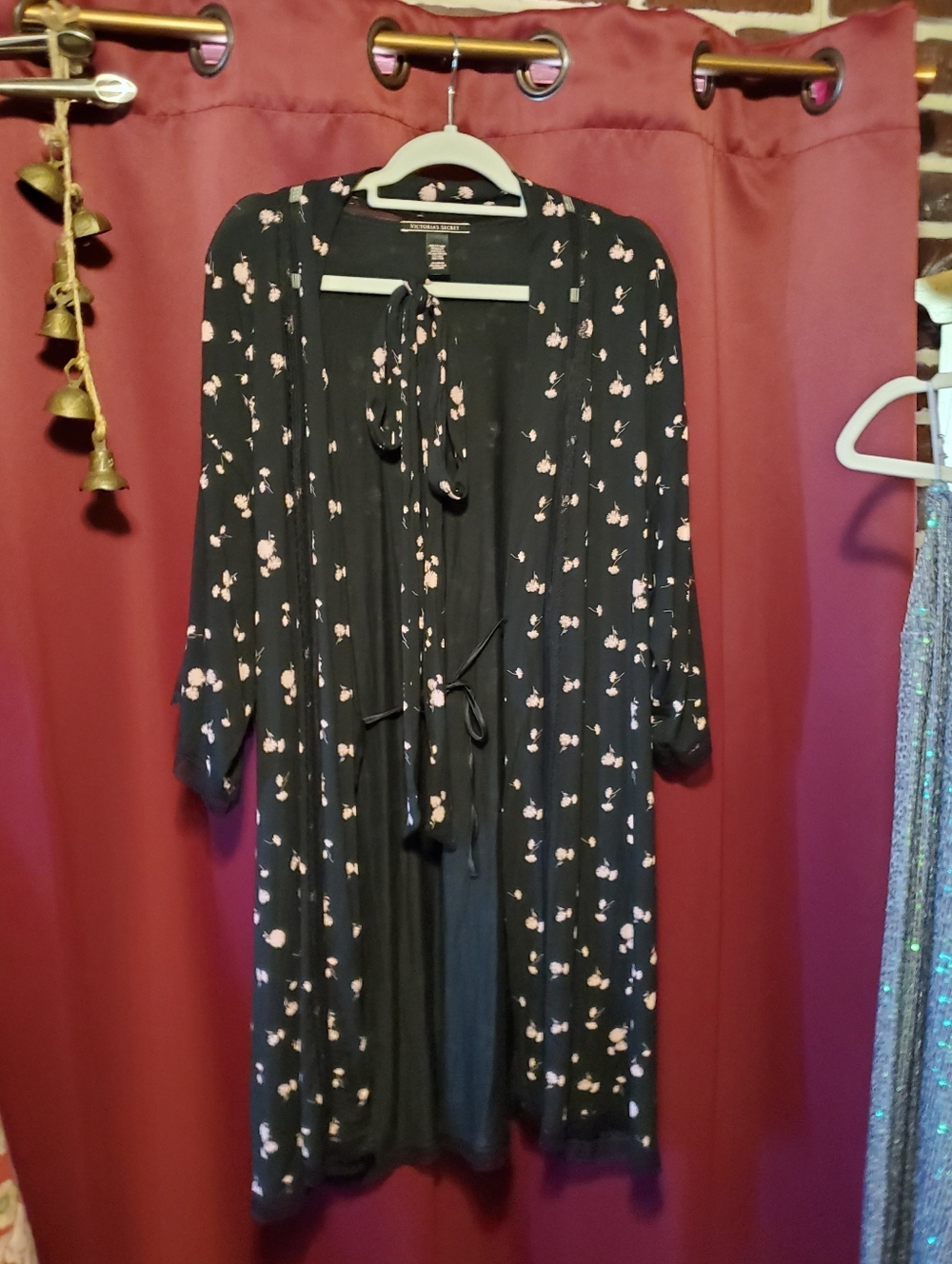 Victoria's Secret Black & Pink Floral Lounge Bundle Four Piece Set NWOT XL - Picture 2 of 16